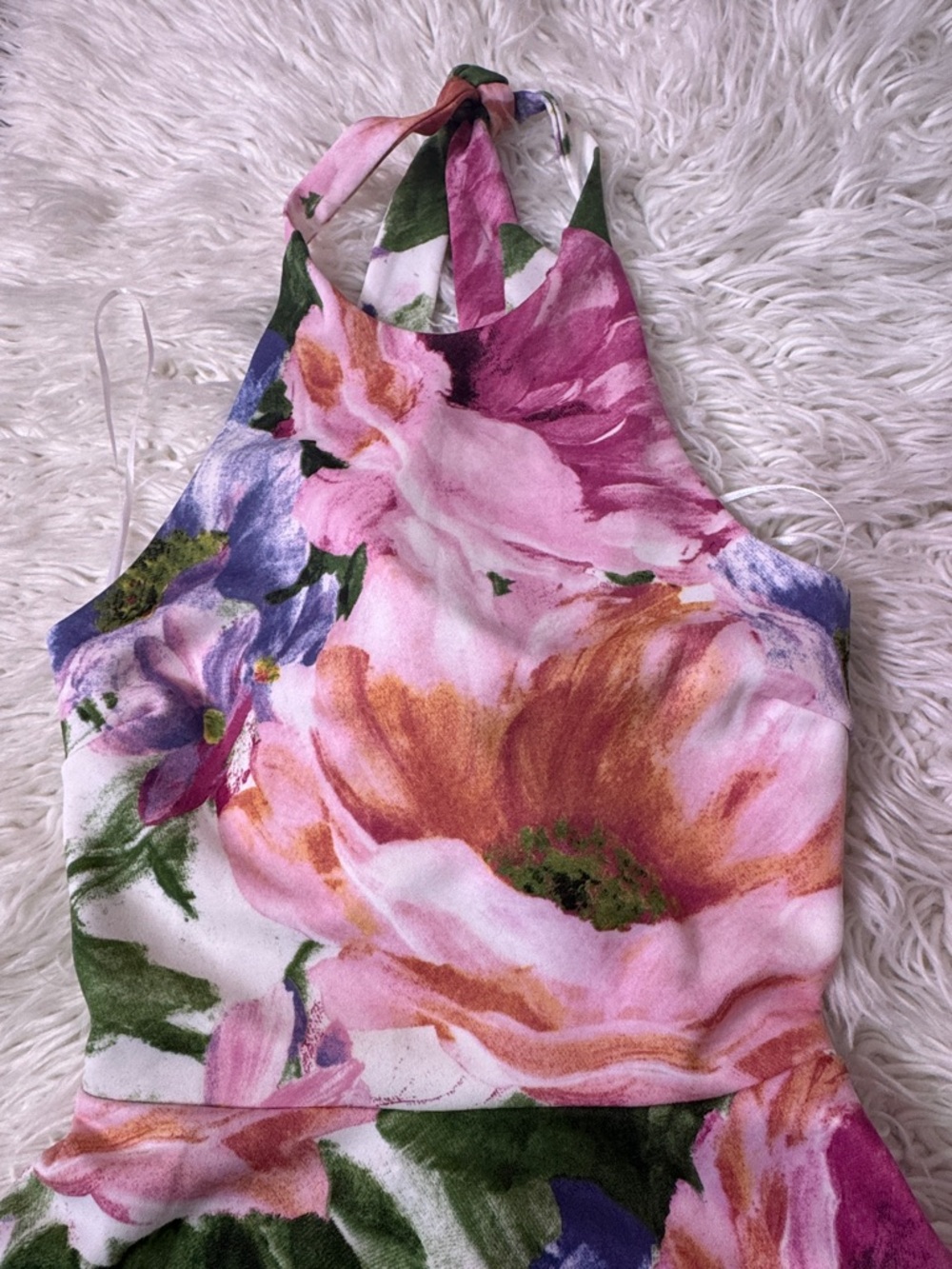 55  Pink Floral Party Dress